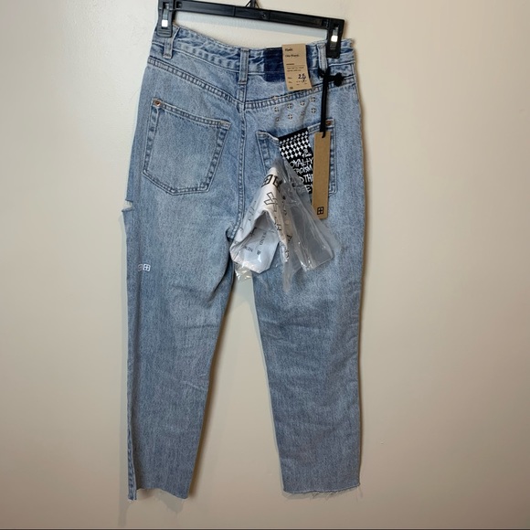 NEW KSUBI Chlo Wasted Jean Slash Blue - Size 25 - Picture 8 of 9